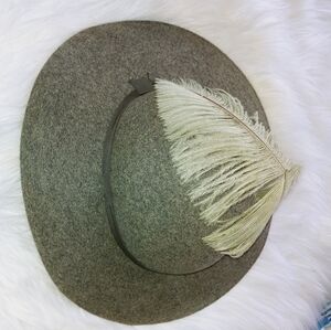 Vintage Wool Lancaster Hat with Feather
